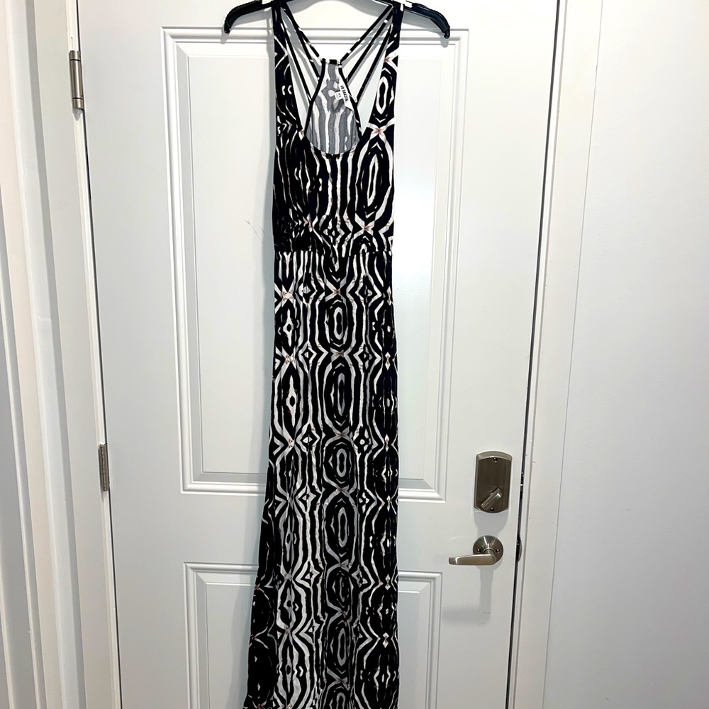 Tank top BB Dakota maxi dress in black and cream